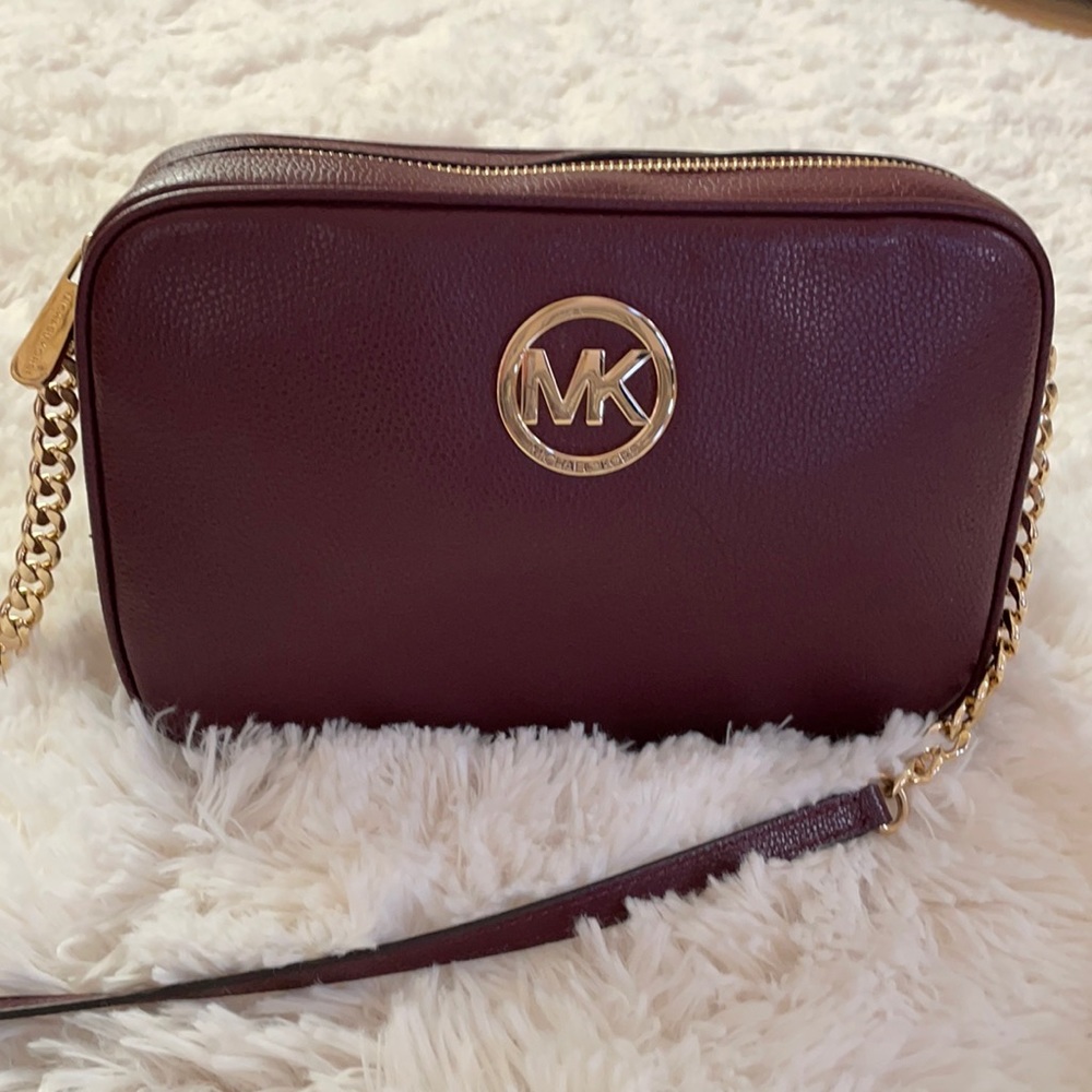 Michael Kors Burgandy Cross Body Purse